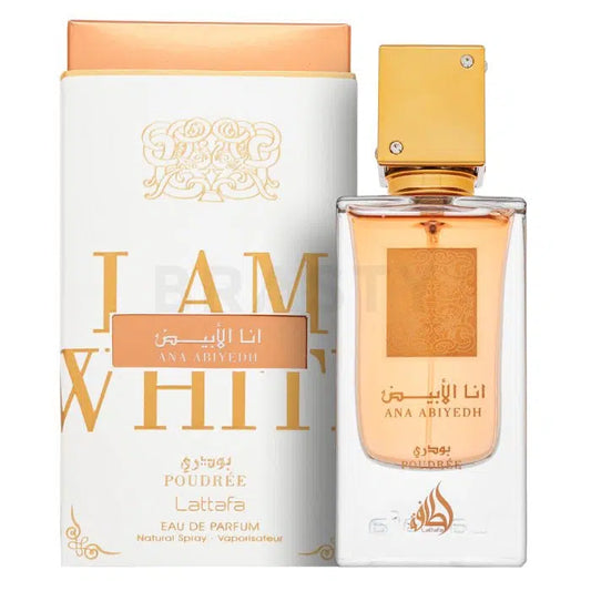 LATTAFA ANA ABIYEDH POUDREE EDP 60ML - לטאפה אנה אביאד פודרה בושם יוניסקס אדפ 60מ”ל